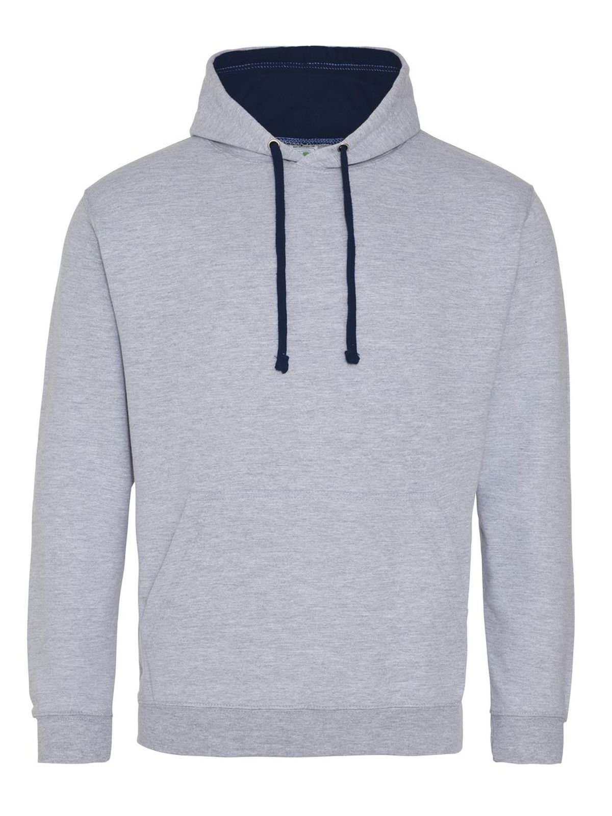 heather grey-french navy